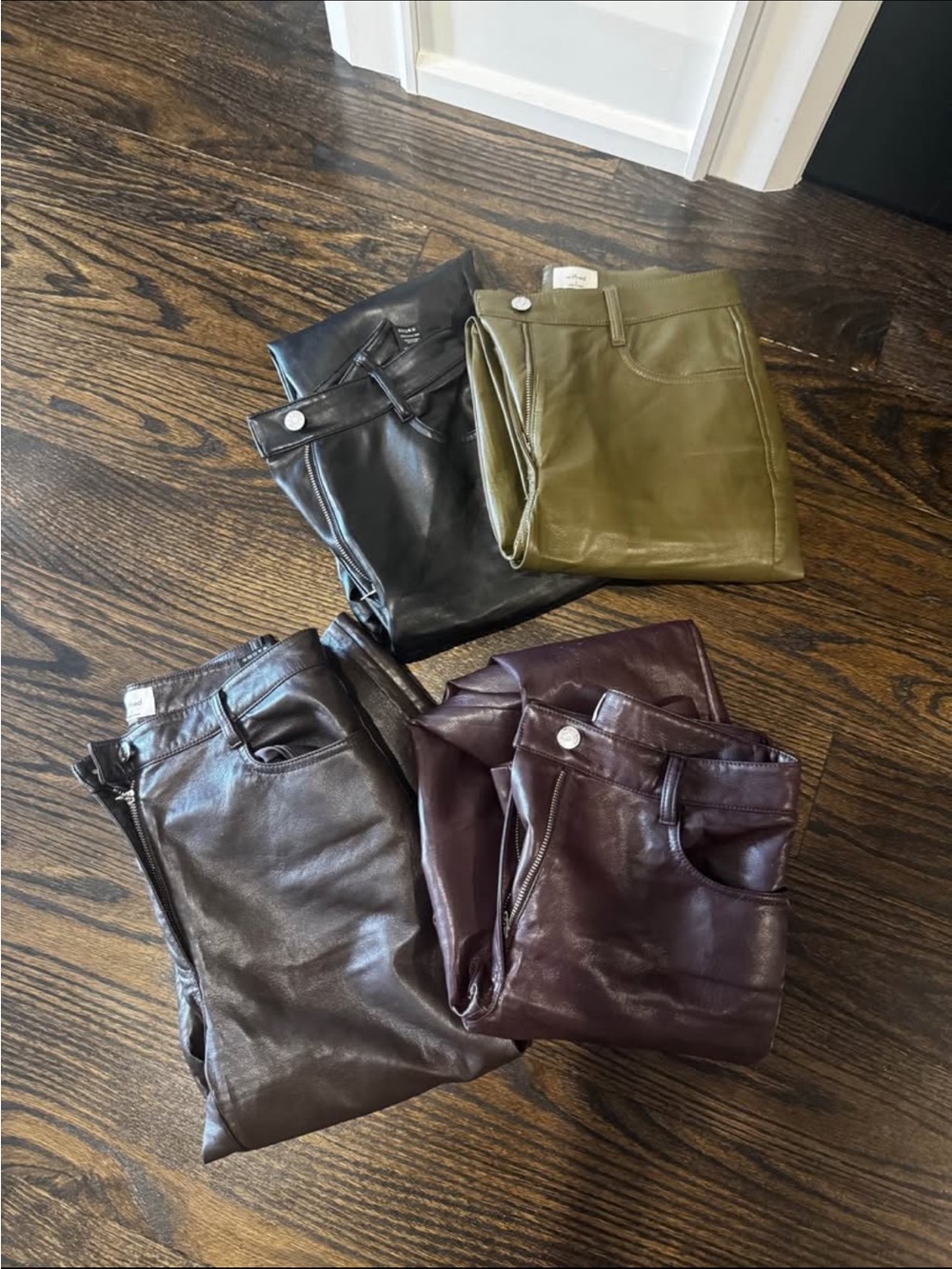 4 Aritzia melina leather pants